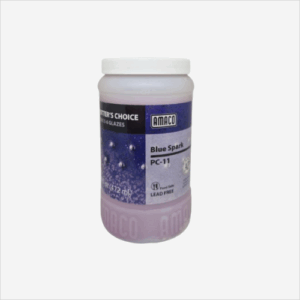 Glerungur hábrenndur Amaco PC-11 Blue Spark