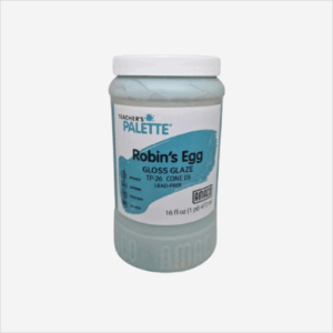 Glerungur lágbrenndur AMACO TP-26 Robin's Egg Blue