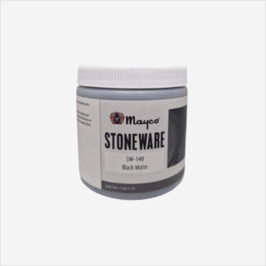 Steinleirsglerungur hábrenndur Mayco Black Matte - SW-140