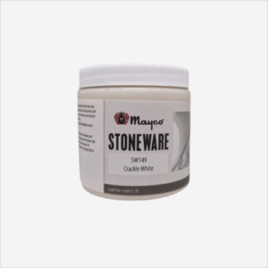 Steinleirsglerungur hábrenndur -Crakle White SW-149