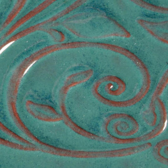 Glerungur lágbrenndur AMACO O-26 Turquoise - Image 3