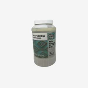 Lábrenndur glerungar frá Amaco - A-22 Aztec turquoise